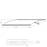 Baldachin az ajtó felett LANITPLAST LARUS 120/85 antracit náhled