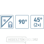 Összecsukható építési szög, 600mm, alumínium Előnézet 