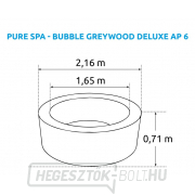 Whirlpool felfújható Pure Spa - Bubble Greywood Deluxe 6 - Intex 28442 Előnézet 