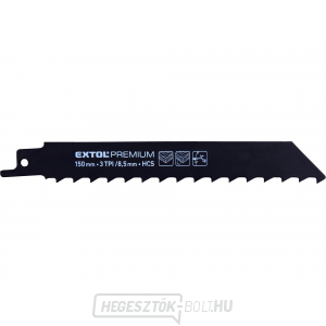 Fűrészlapok 3db, 150x19x1,2mm, HCS Fűrészlapok 3db, 150x19x1,2mm, HCS gallery main image