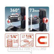 Állítható tartó-állvány, mágneses lézer/kamera számára, 1/4