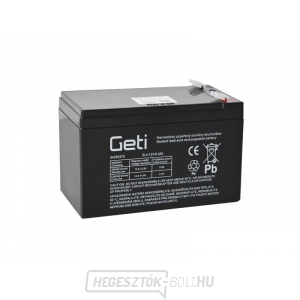 Ólomsavas akkumulátor 12V 9Ah Geti (csatlakozó 6,35 mm)