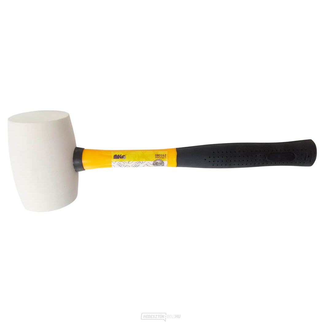 Fehér gumikalapács 450g, üvegszálas nyéllel