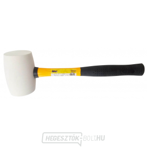 Fehér gumikalapács 450g, üvegszálas nyéllel Fehér gumikalapács 450g, üvegszálas nyéllel gallery main image