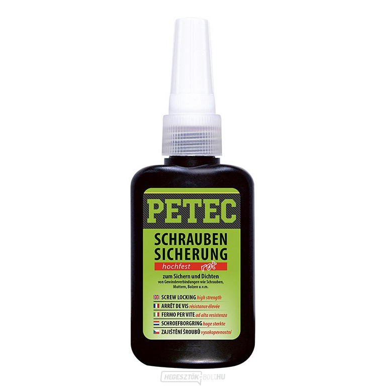 PETEC 92050 Csavarrögzítő szer - nagy szilárdságú, 50 g