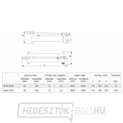 Hidraulikus kézi szivattyú nyomásmérővel HHB-700S Előnézet 