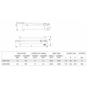 Hidraulikus kézi szivattyú nyomásmérővel HHB-700S Előnézet 