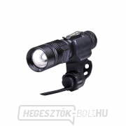 Solight újratölthető LED-es zseblámpa kerékpártartóval, 400lm, fókusz, Li-Ion, USB Előnézet 