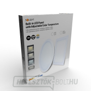 Solight LED mini panel CCT, álmennyezet, 18W, 1530lm, 3000K, 4000K, 6000K, négyzet alakú náhled