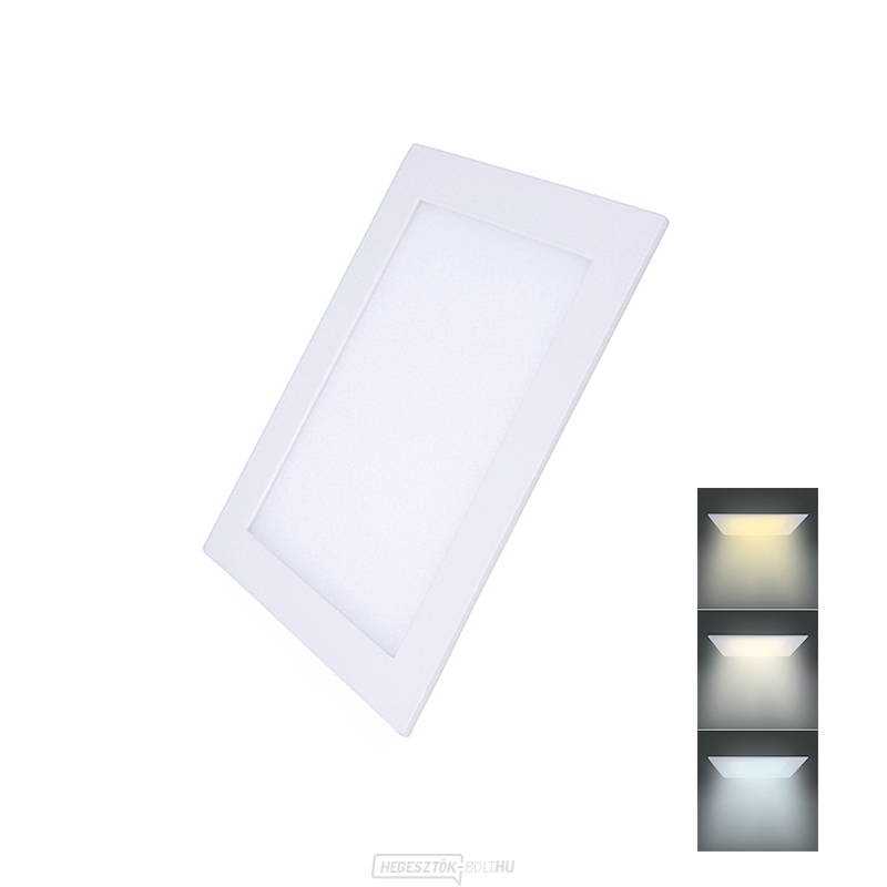 Solight LED mini panel CCT, álmennyezet, 12W, 900lm, 3000K, 4000K, 6000K, négyzet alakban