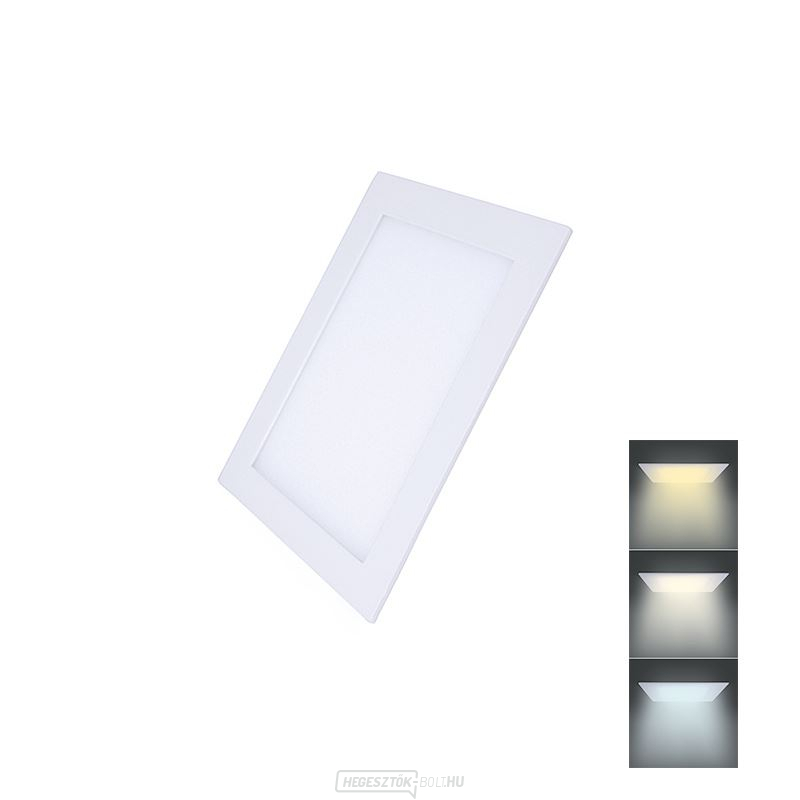 Solight LED mini panel CCT, álmennyezet, 6W, 450lm, 3000K, 4000K, 6000K, négyzet alakban