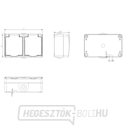 Solight dupla aljzat IP54, szürke náhled