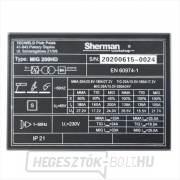 Sherman MIG 200 HD + Kábelek + 3m-es égő + 4m-es égő + Drót + Spray + Sisak + Kocsi + Szelep + Tele CO2 Palack  Sherman MIG 200 HD + Kábelek + 3m-es égő + 4m-es égő + Drót + Spray + Sisak + Kocsi + Szelep + Tele CO2 Palack  náhled