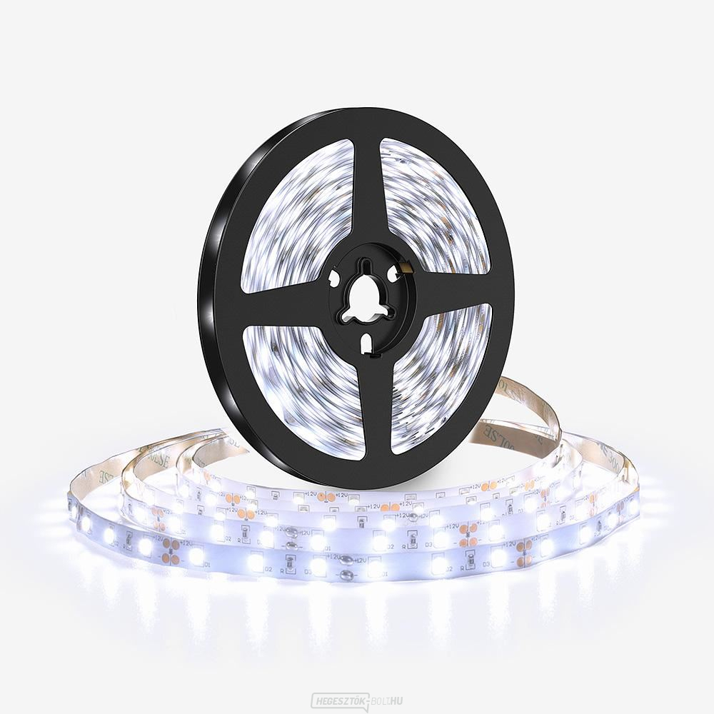 Solight LED fényszalag 5m, 120LED/m, 10W/m, 1100lm/m, IP20, hidegfehér, hideg fehér