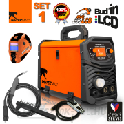 PANTERMAX MIG230LCD inverter MIG/TIG/MMA hegesztő + kábelek + zseblámpa + burkolat + kefe náhled