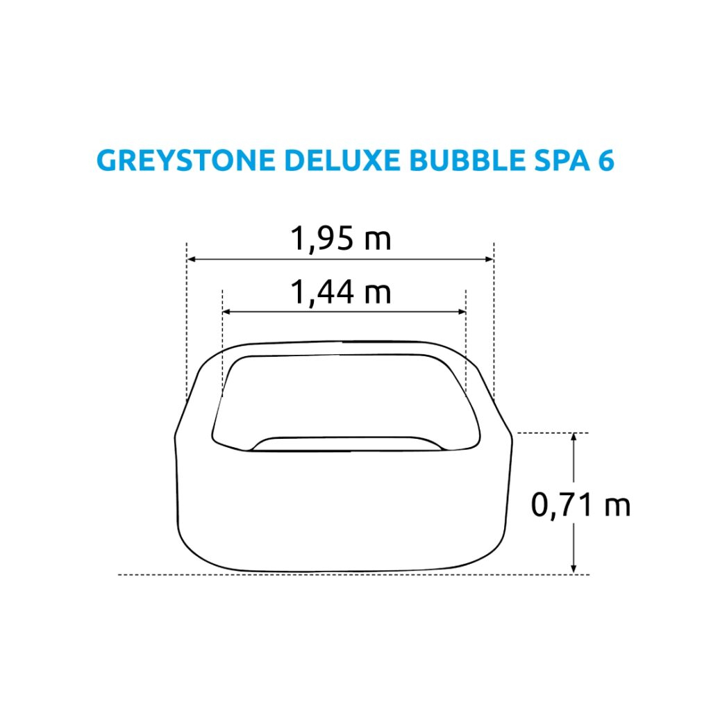 Whirlpool felfújható Pure Spa - Bubble Greystone Deluxe 6 AP - Intex 28452 Előnézet 