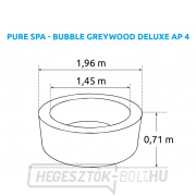 Whirlpool felfújható Pure Spa - Bubble Greywood Deluxe 4 - Intex 28440 Előnézet 