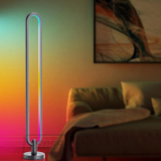 Solight LED intelligens állólámpa Rainbow, ovális, wifi, RGB, CCT, 105cm Előnézet 
