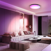 Solight LED intelligens mennyezeti lámpa Wave, 30W, 2300lm, wifi, RGB + CCT, távirányítóval Előnézet 