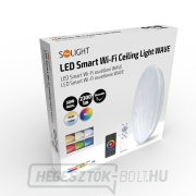 Solight LED intelligens mennyezeti lámpa Wave, 30W, 2300lm, wifi, RGB + CCT, távirányítóval náhled