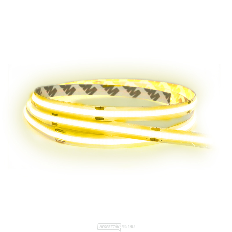 Solight LED COB fényszalag 5m, 10W/m, 1000lm/m, CRi90, IP44, melegfehér, meleg fehér