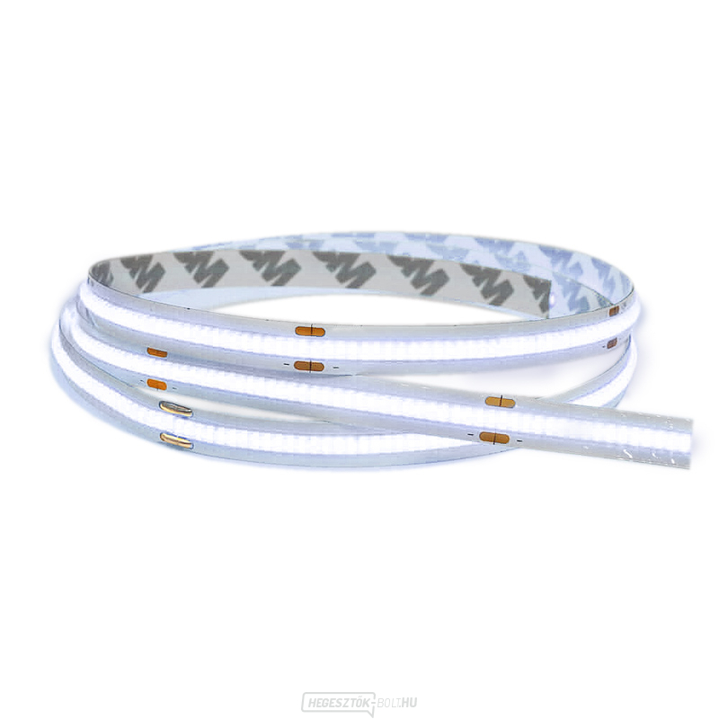 Solight LED COB fényszalag 5m, 10W/m, 1000lm/m, CRi90, IP44, hidegfehér, hideg fehér