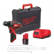 Milwaukee kompakt akkus fúró/csavarozó M12 BDD-201C gallery main image
