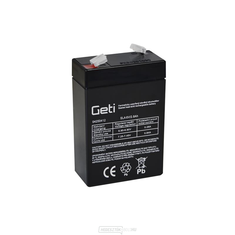 Ólomsavas akkumulátor 6V 2.8Ah Geti