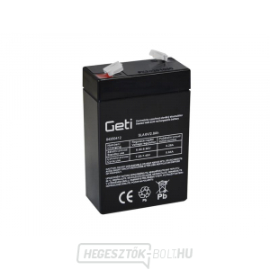 Ólomsavas akkumulátor 6V 2.8Ah Geti Ólomsavas akkumulátor 6V 2.8Ah Geti gallery main image