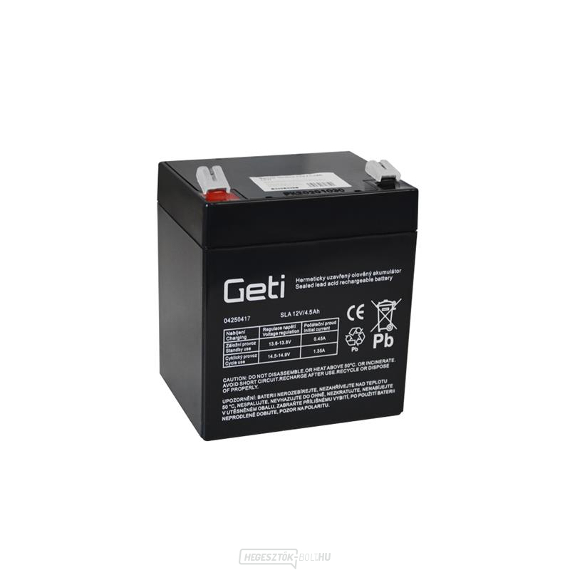 Ólomsavas akkumulátor 12V 4.5Ah Geti