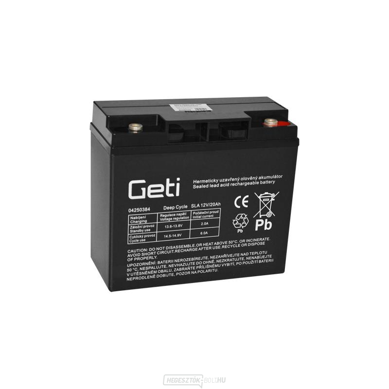 12V 20Ah Geti ólomakkumulátor elektromos motorok számára