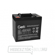 12V 55Ah Geti ólomakkumulátor elektromos motorok számára gallery main image