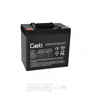 12V 55Ah Geti ólomakkumulátor elektromos motorok számára 12V 55Ah Geti ólomakkumulátor elektromos motorok számára gallery main image