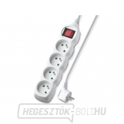 Hosszabbítókábel 4 aljzat 2m Geti GEC42S kapcsolóval Hosszabbítókábel 4 aljzat 2m Geti GEC42S kapcsolóval gallery main image