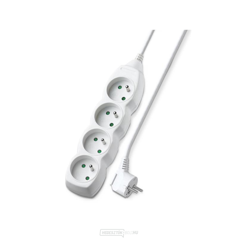 Hosszabbító kábel 4 aljzat 5m Geti GEC45