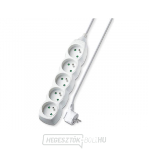 Hosszabbító kábel 5 aljzat 5m Geti GEC55 Hosszabbító kábel 5 aljzat 5m Geti GEC55 gallery main image