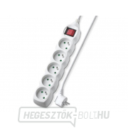 Hosszabbító kábel 5 aljzat 5m Geti GEC55S kapcsolóval Hosszabbító kábel 5 aljzat 5m Geti GEC55S kapcsolóval gallery main image
