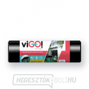 ViGO! Szemeteszsákok fogantyúval LD 120l/10 db 80x110+20cm - fekete gallery main image