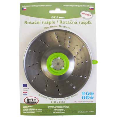 ROTO - Rotációs reszelő 125x22,2mm - 4,0mm - penge 