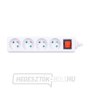 Solight több aljzat, 4 aljzat, kapcsoló Solight több aljzat, 4 aljzat, kapcsoló gallery main image