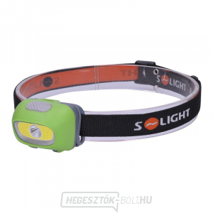 Solight LED fejlámpa, 3W Cree 3W COB, 120lm, fehér piros fény, 3x AAA