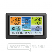 Solight professzionális meteorológiai állomás, tiszta és dizájnos kijelző, nyomás, hőmérséklet, páratartalom, csapadék, szél értékek Előnézet 