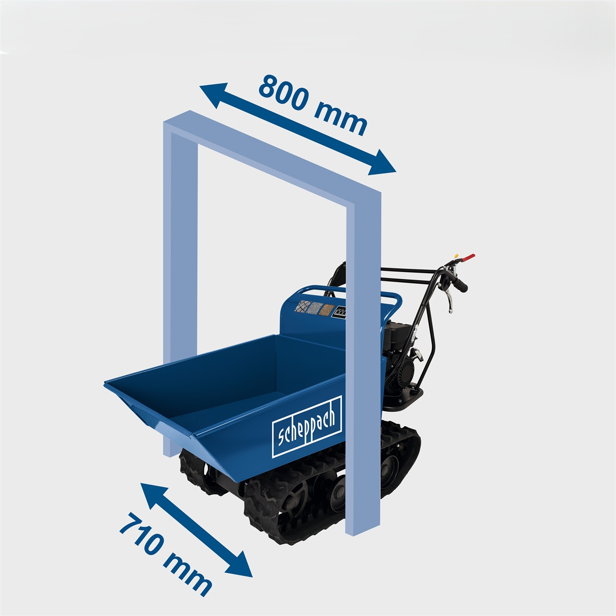 Scheppach DP 4500 szalagos szállítószalag 400 kg mechanikus karosszéria billentéssel Előnézet 