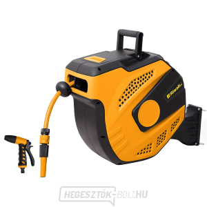 Riwall PRO RWHR 27 SET öntekercselő dob 27 m-es kerti tömlővel és tartozékokkal Riwall PRO RWHR 27 SET öntekercselő dob 27 m-es kerti tömlővel és tartozékokkal gallery main image