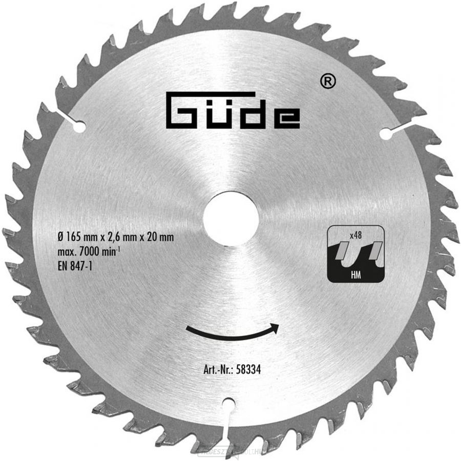 FŰRÉSZPENGE 165 x 20 MM, 48Z