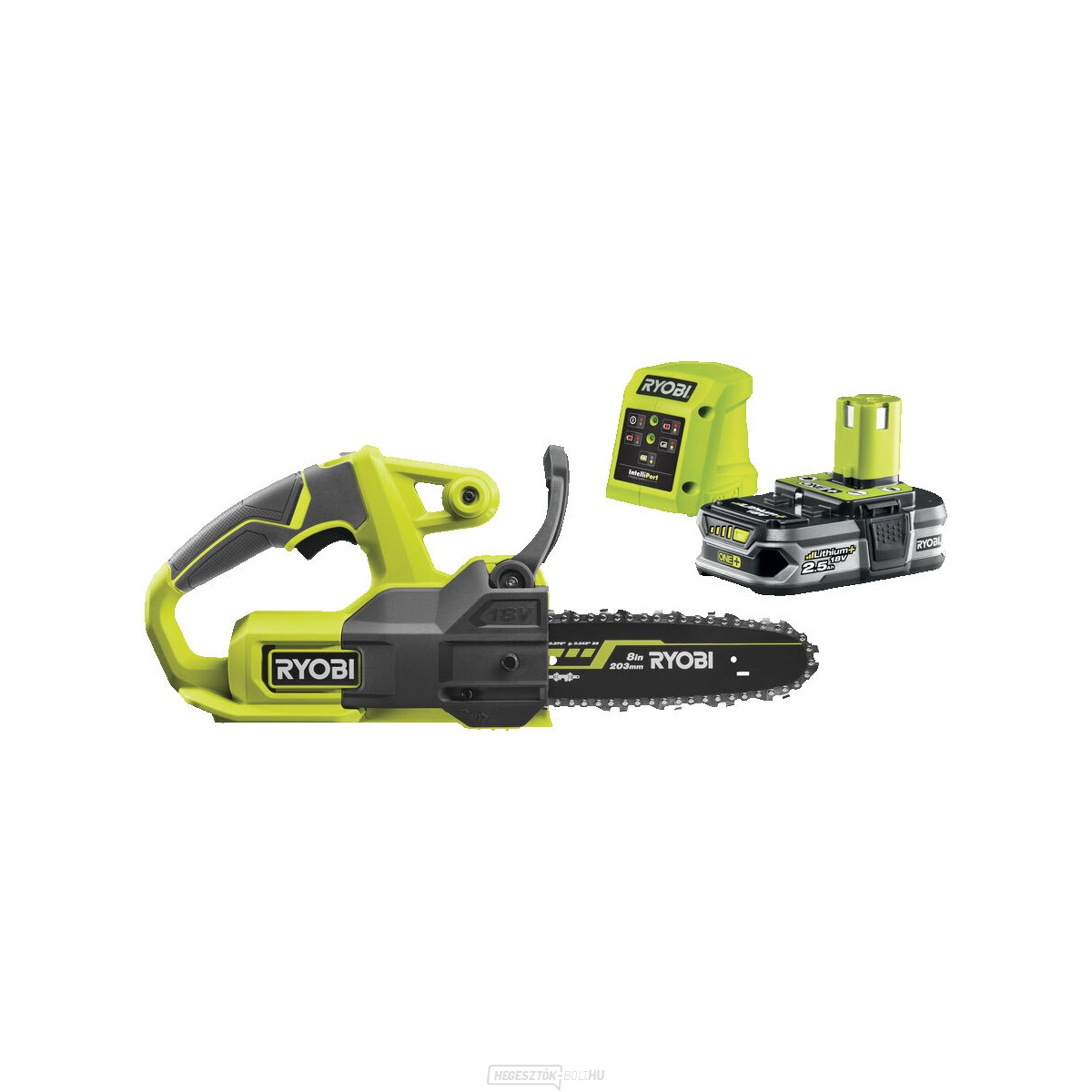 Ryobi RY18CS20A-125 akkus 18V láncfűrész + 1x 2,5 Ah akkumulátor + EGY töltő +