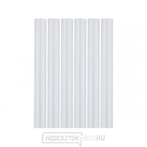 Olvasztható pálcika, átlátszó, ∅ 11x100mm - 6db Olvasztható pálcika, átlátszó, ∅ 11x100mm - 6db gallery main image