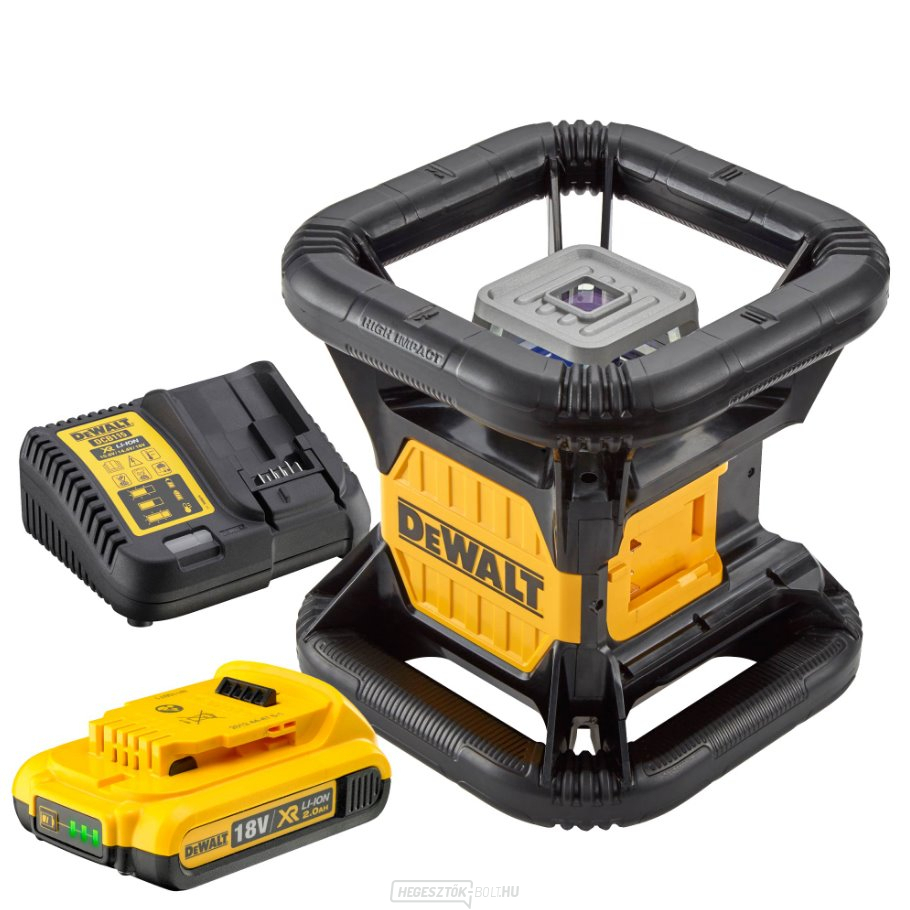 DEWALT DCE080D1GS akkumulátorral működő rotációs zöld lézer