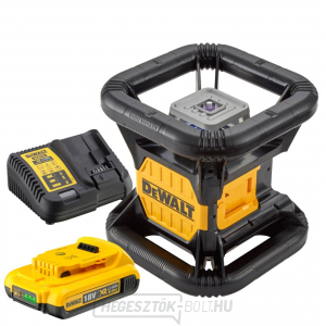 DEWALT DCE080D1GS akkumulátorral működő rotációs zöld lézer