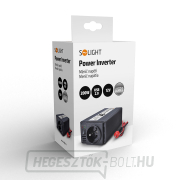 Solight inverter 12V, USB 500mA, fém, fekete, max. terhelés: 200W náhled